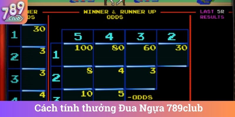 Cach tinh thuong Dua Ngua 789club Cách tính thưởng Đua Ngựa 789club